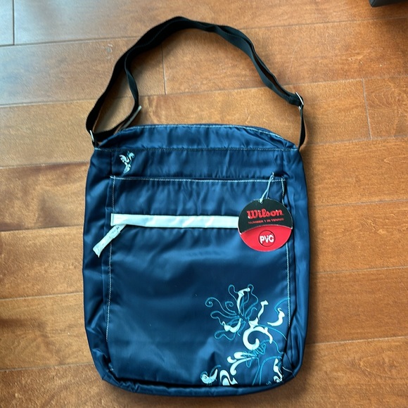 3 for $30 💖 Wilson Tennis or Pickleball Tote Bag Navy with Adjustable Straps - Picture 13 of 13